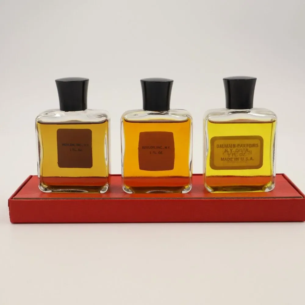 Vintage Men's Fragrance Collection 3 1oz Bottles Monsieur Balmain-PUB-That Man